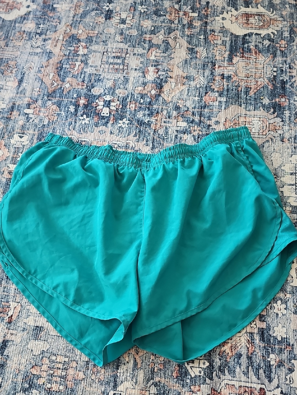 Nike Running Teal Athletic Running Shorts w/Liner